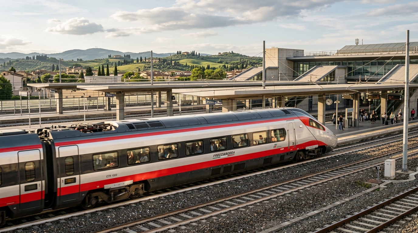 Plan Italy by rail, city center to city center
